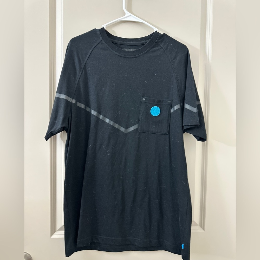 Men's Black and Gray Short Sleeve Tee